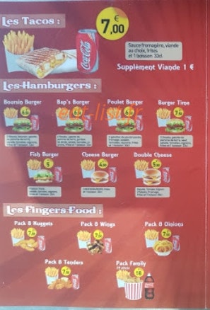 Burger Time — carte page 1