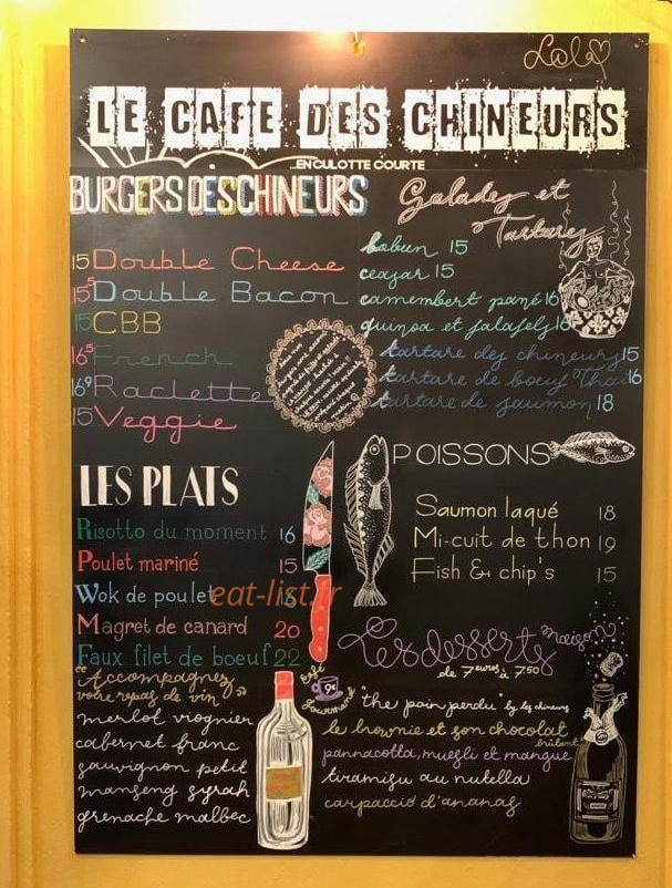 Café des Chineurs — carte page 2