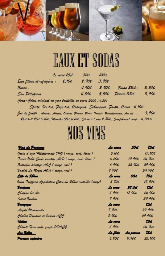 Café des Phocéens — carte page 8
