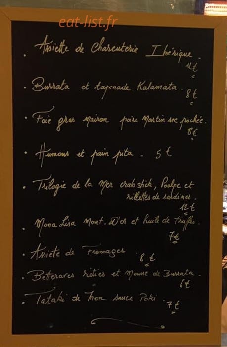 Café paulette — carte page 1