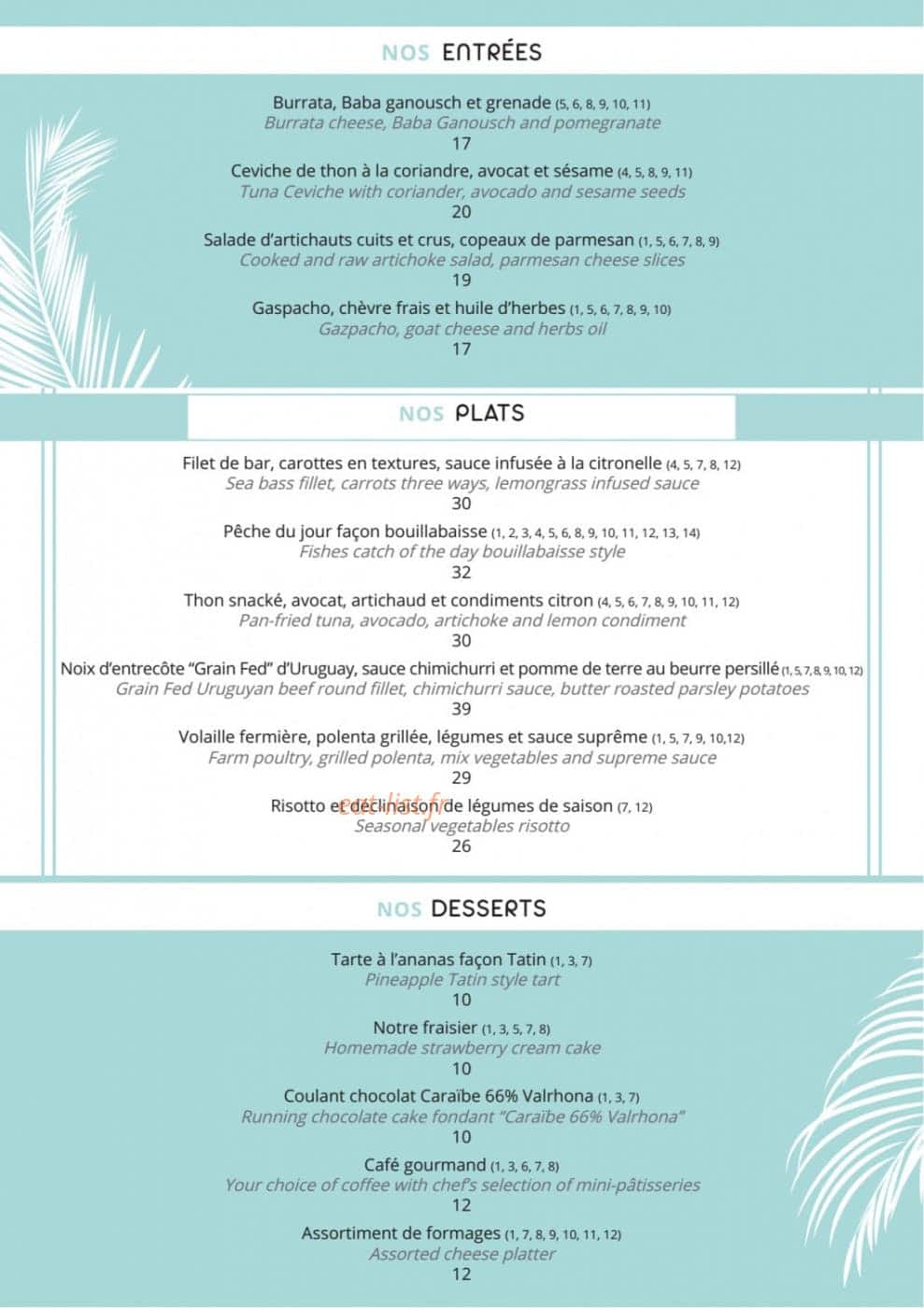 Calade Rooftop — carte page 2