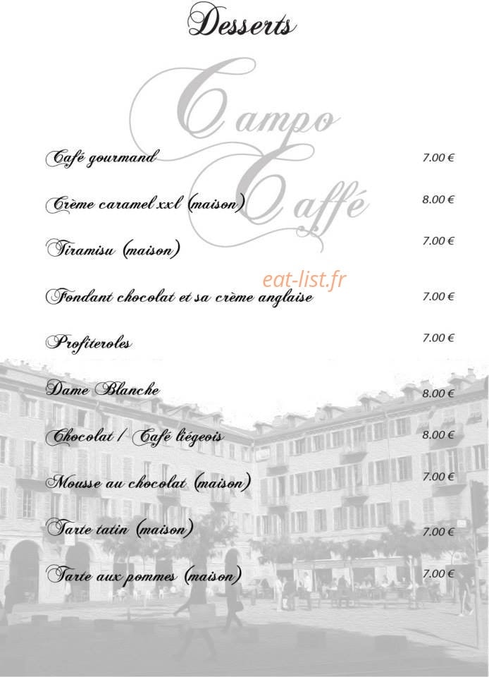 Campo Caffé — carte page 5