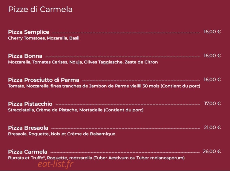 Carmela — carte page 2