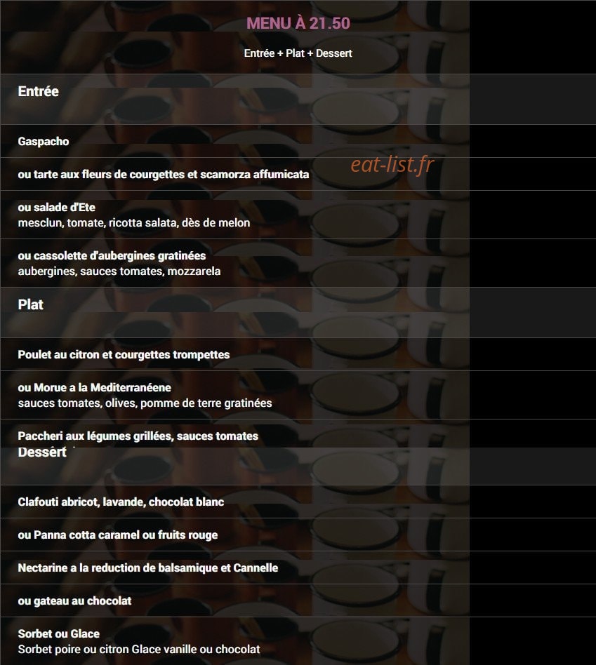 Carpe Diem — carte page 2