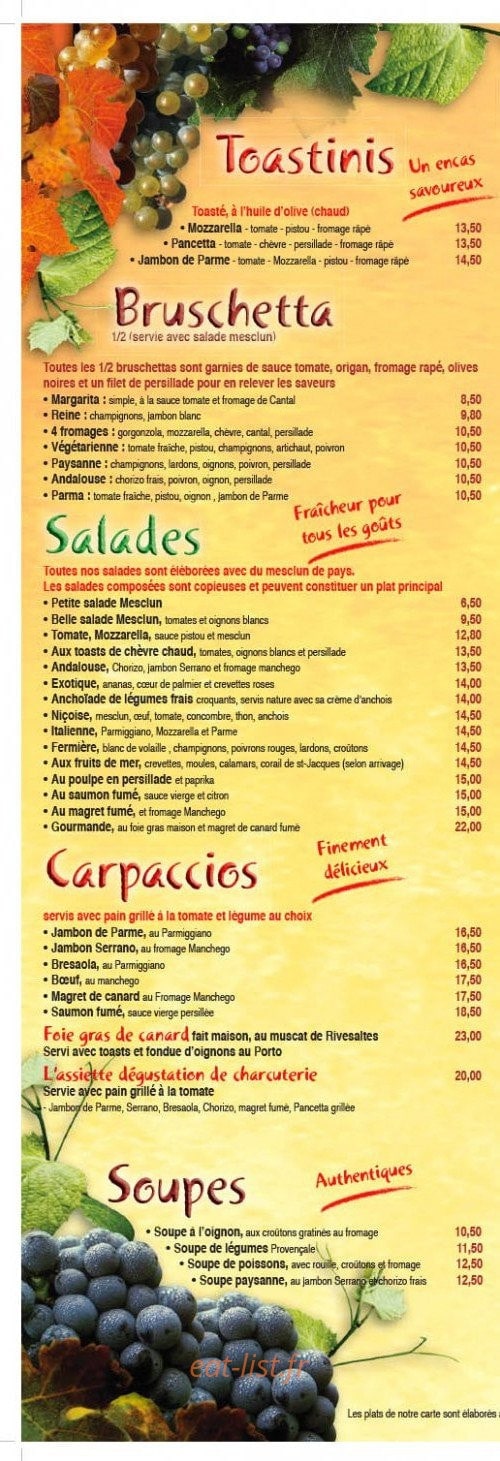 Casa Nissa — carte page 1