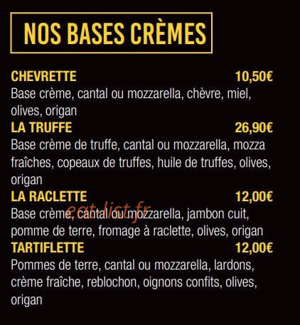 Casa Pizza — carte page 3