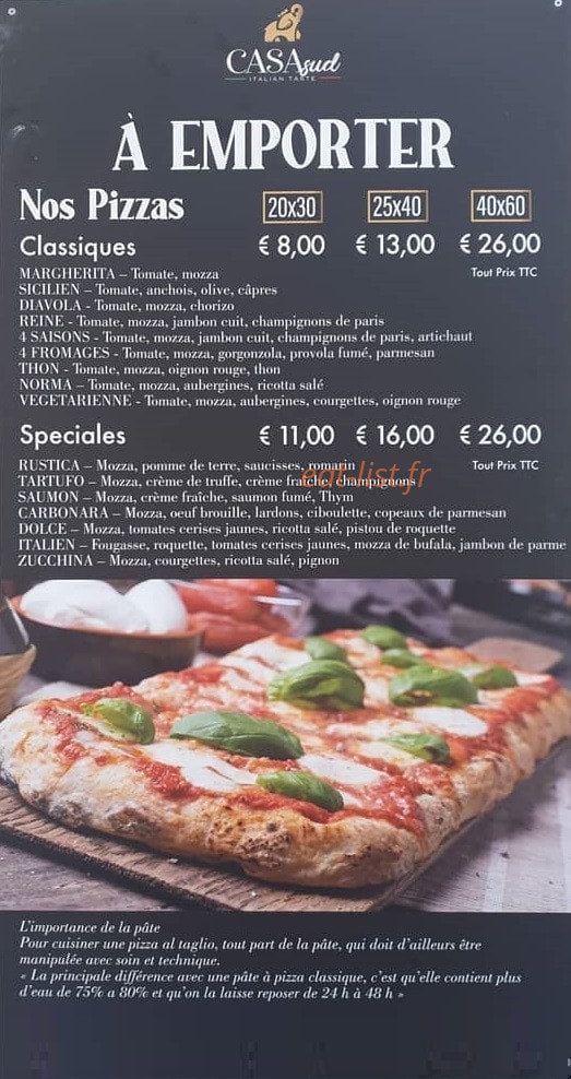 Casa Sud — carte page 1