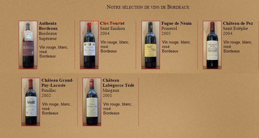 Cave de la Tour — carte page 4