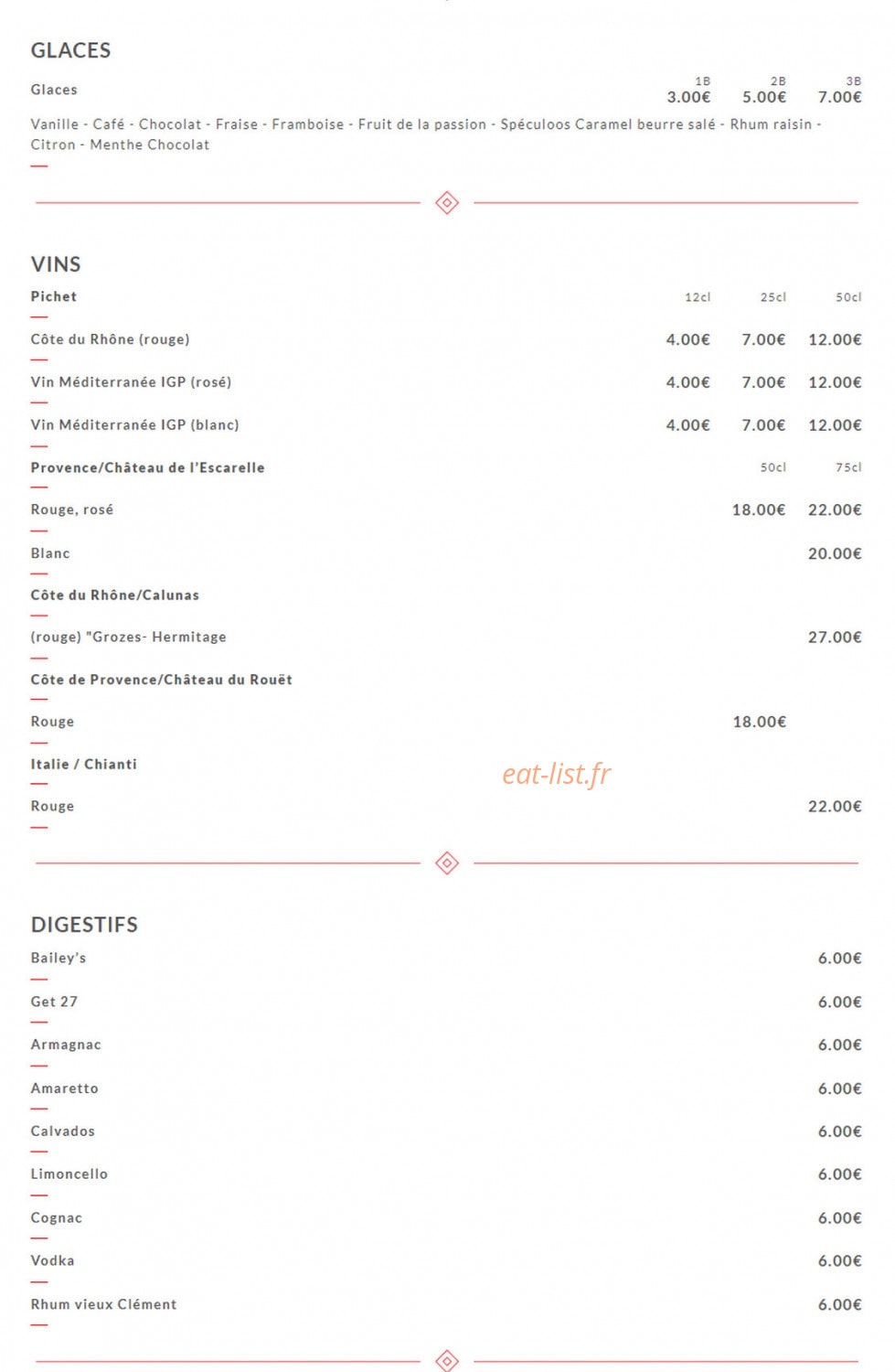 Chez Garpo — carte page 4
