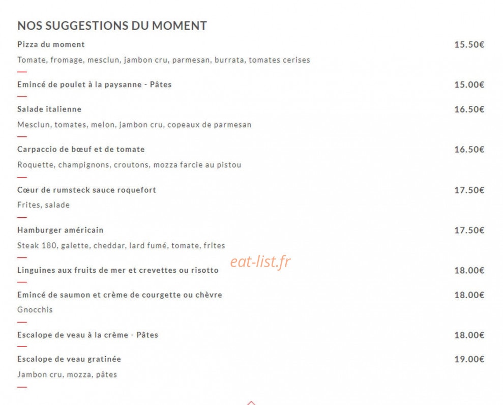 Chez Garpo — carte page 1