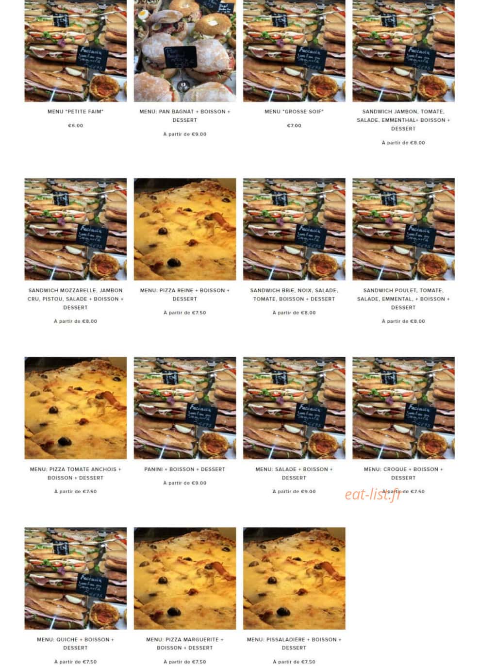 Chez Maître Pierre — carte page 7