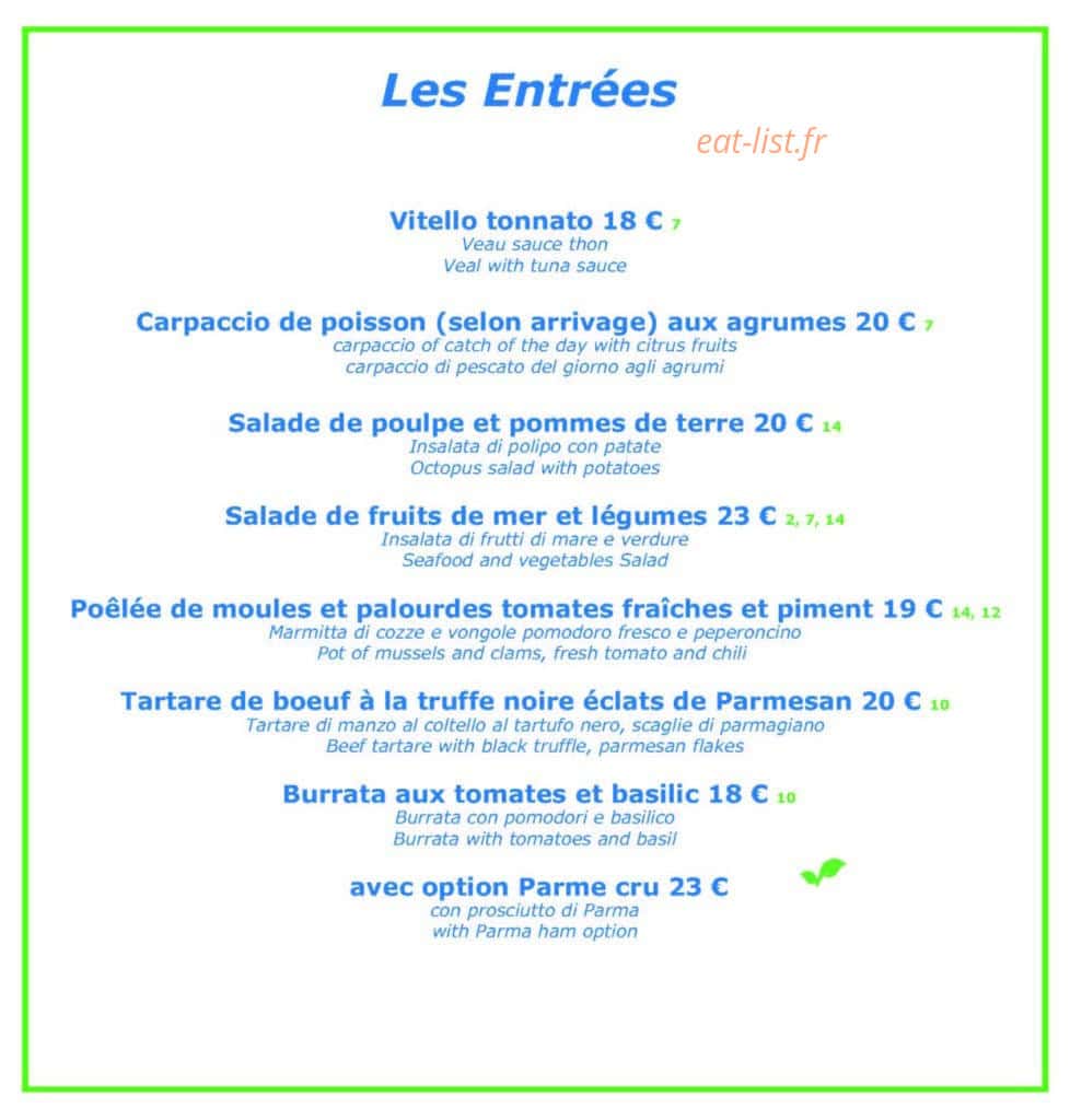 Chez RiTho — carte page 1