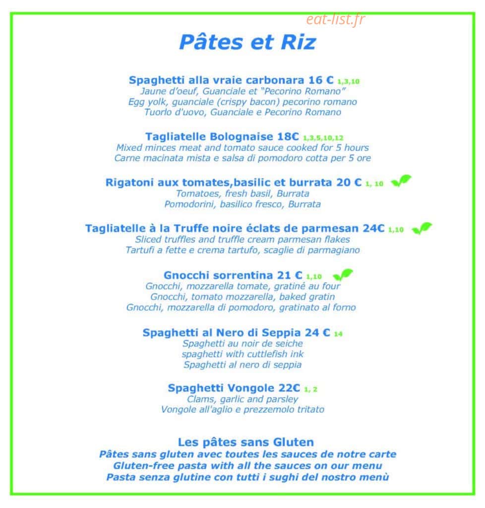 Chez RiTho — carte page 2