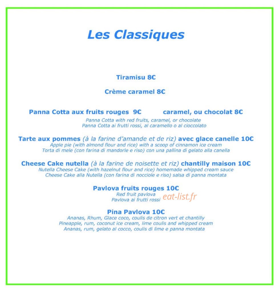 Chez RiTho — carte page 6