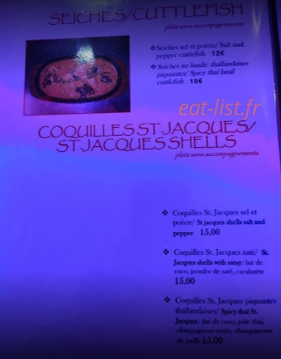Chez Tanh — carte page 1