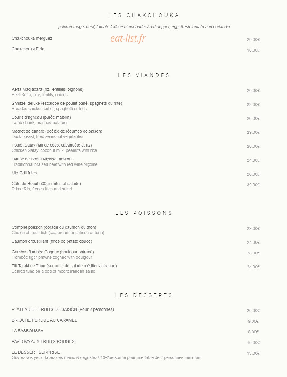 Chez Tonton David — carte page 4