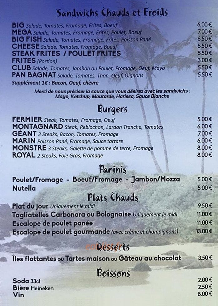 Chez Tonton — carte page 2