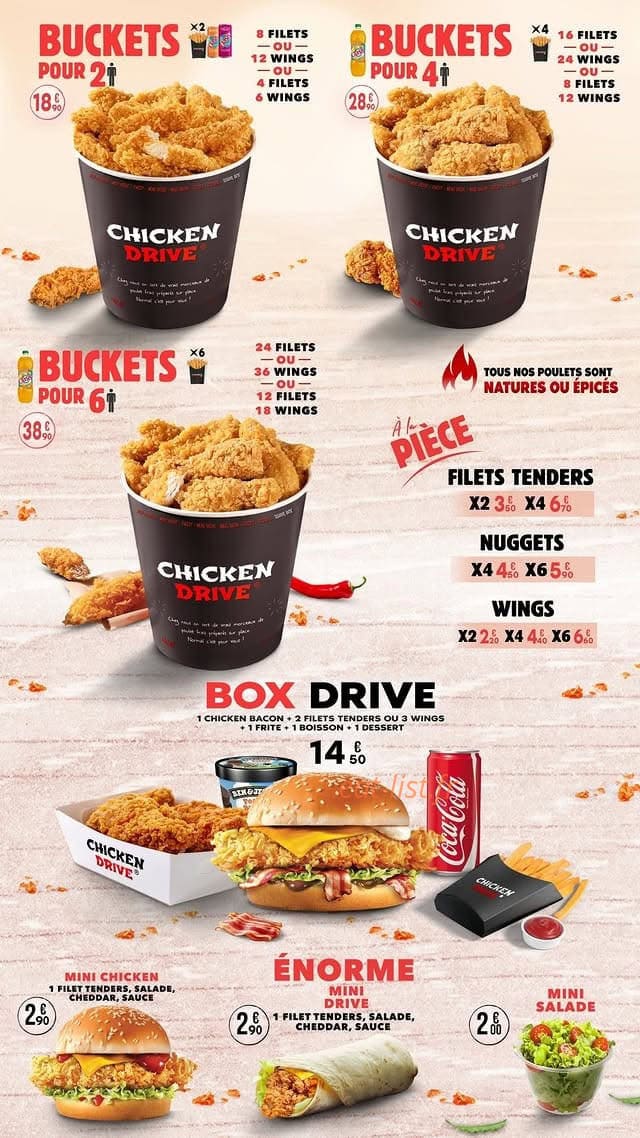 Chicken Drive — carte page 4