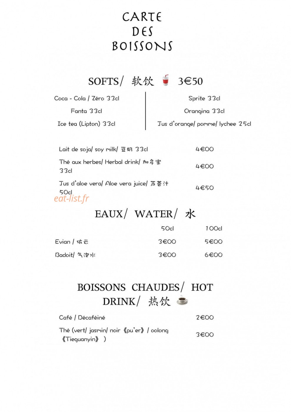 Comme en Chine — carte page 10