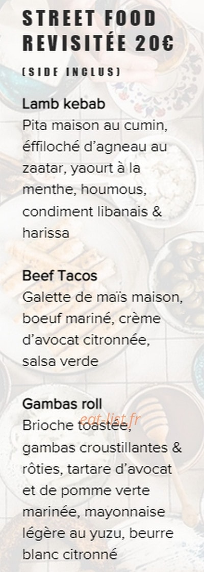 Comme un Dimanche — carte page 1