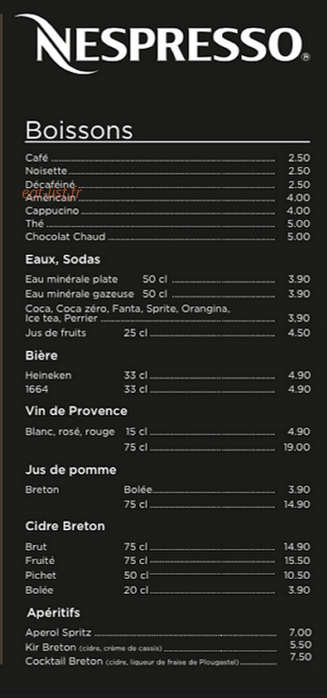 Creperie Suzette — carte page 3