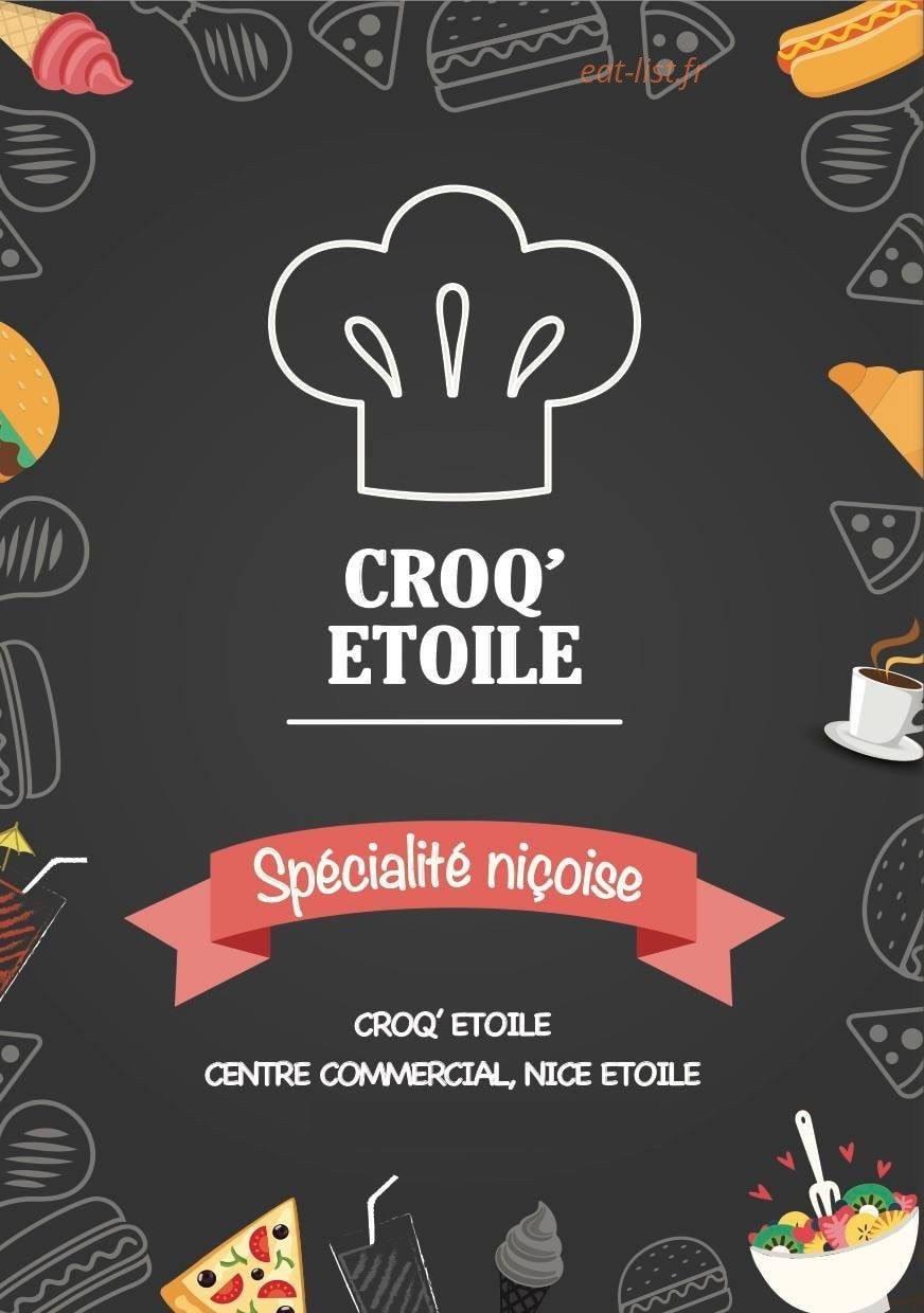 Croq' Etoile — carte page 1