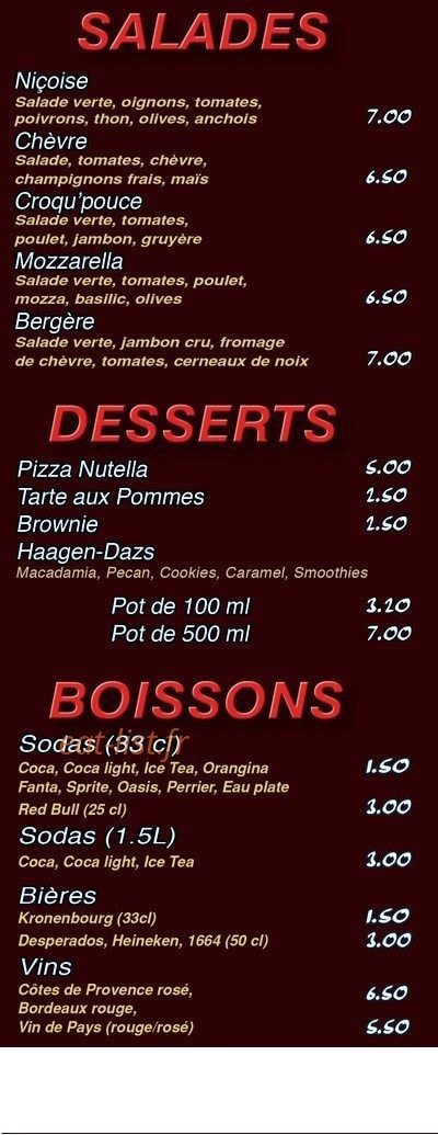 Croqu'Pouce Pizza — carte page 5