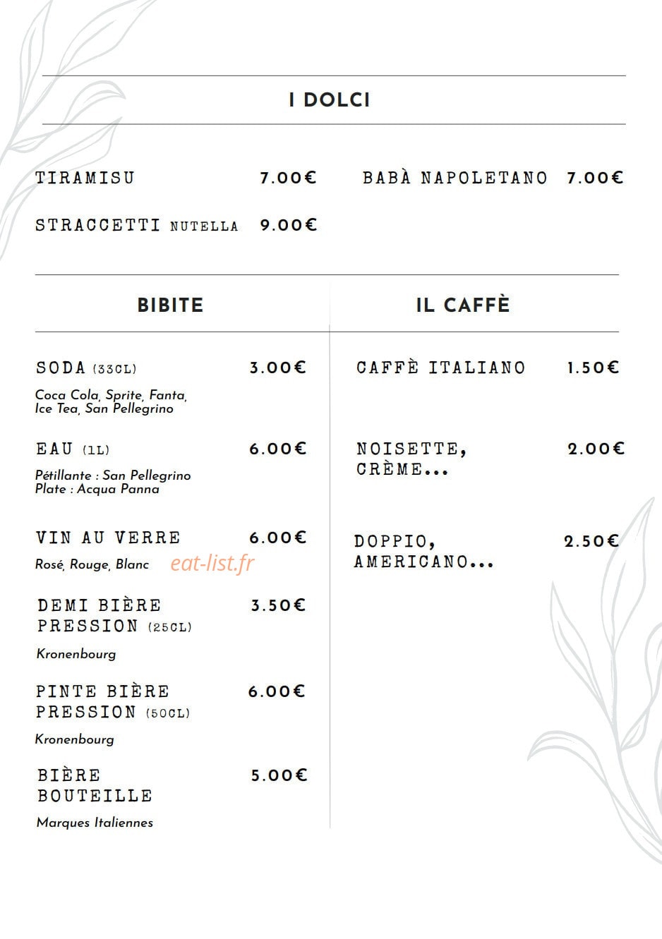 Da Gerardo — carte page 3