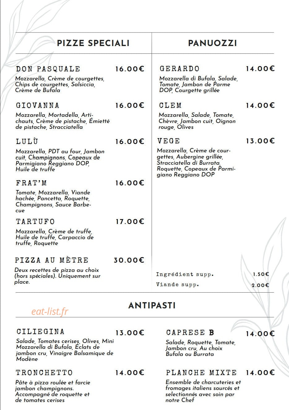 Da Gerardo — carte page 2