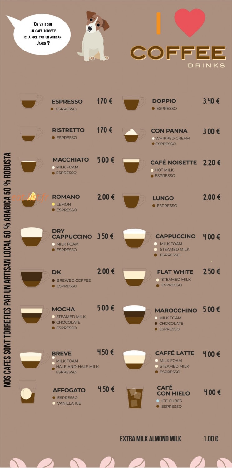 Delarosa cafe — carte page 8