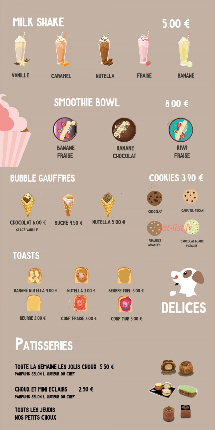 Delarosa cafe — carte page 4