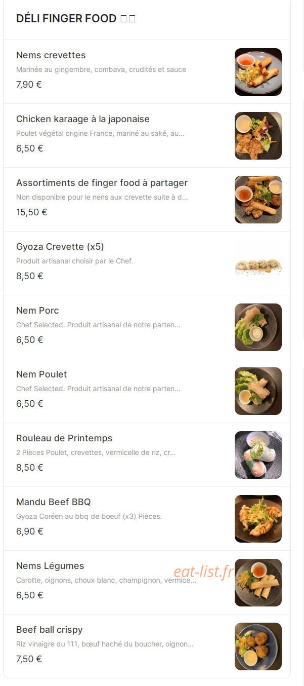 Deli Bowl — carte page 2