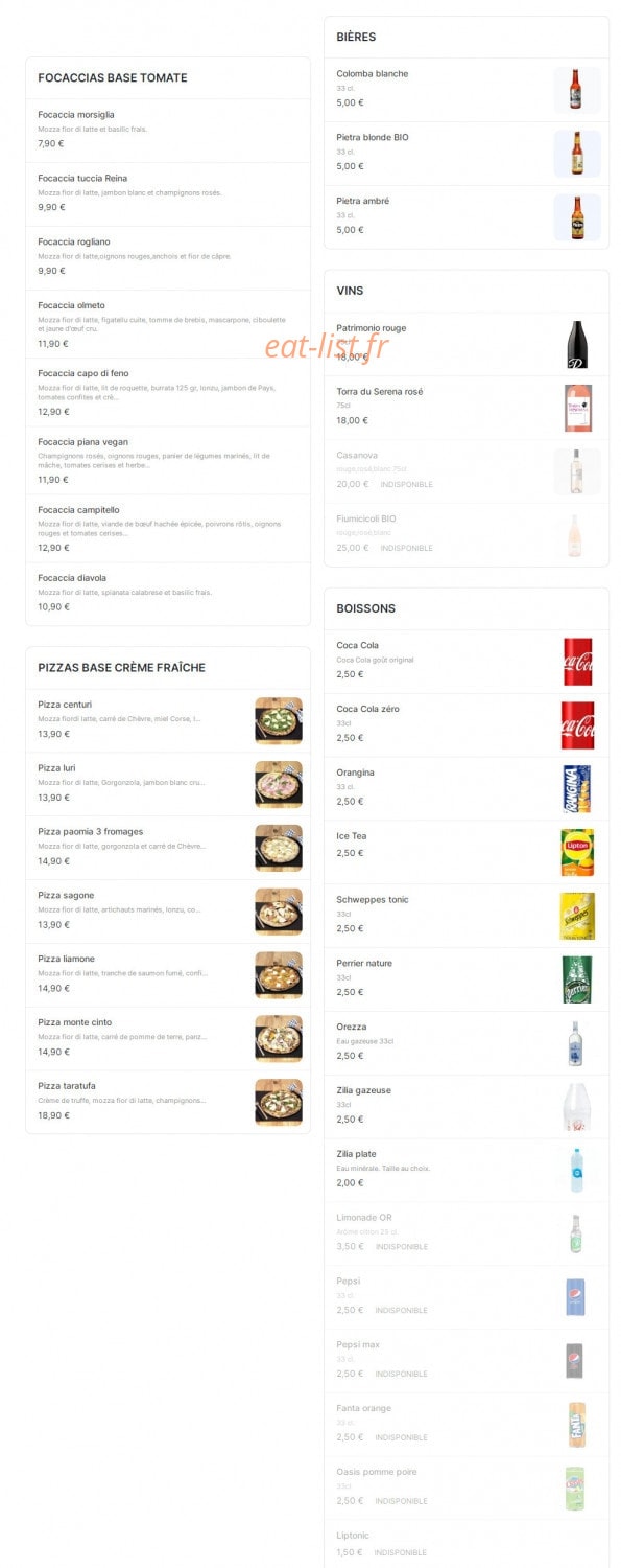 Delizi — carte page 2