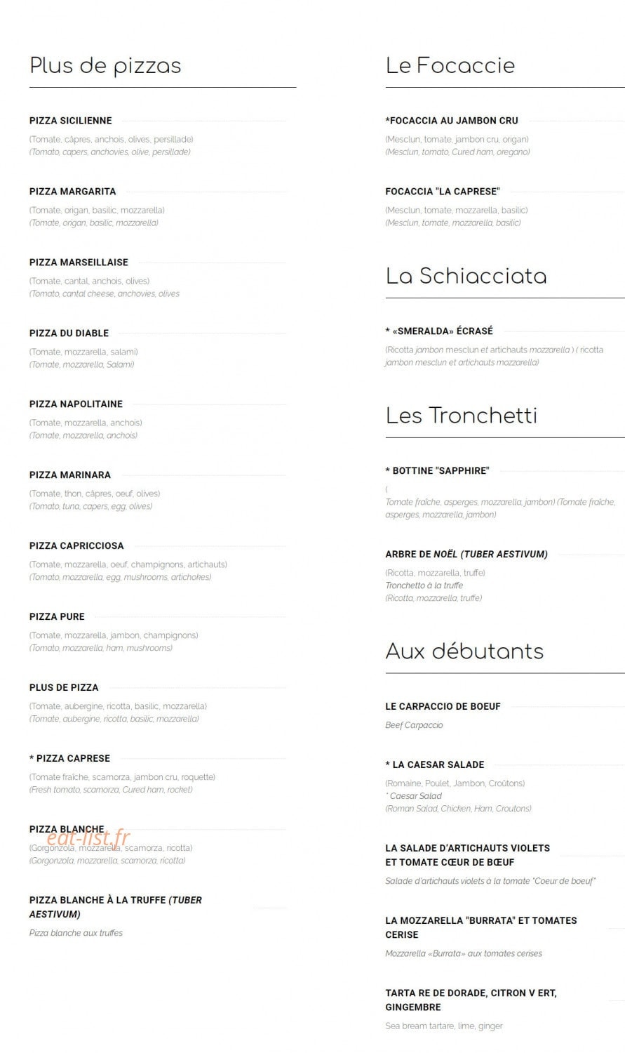 Di Più — carte page 1