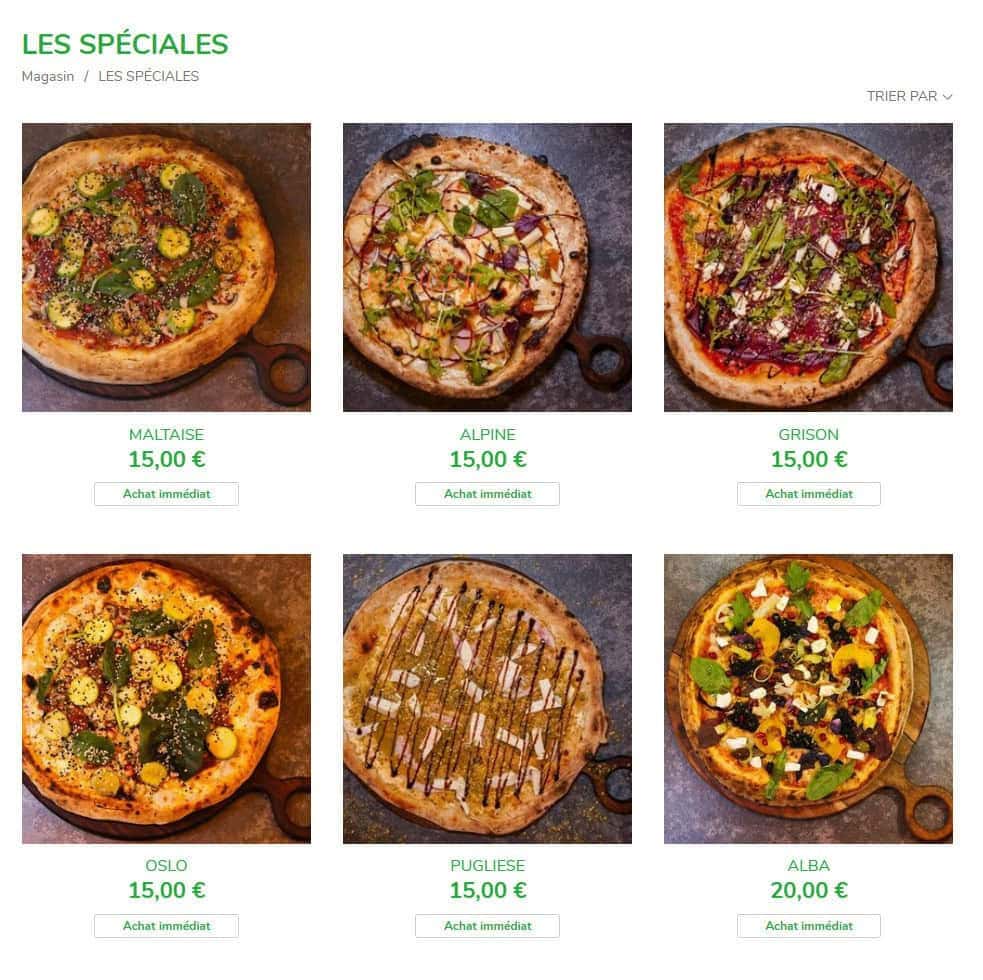 Doma pizza — carte page 2