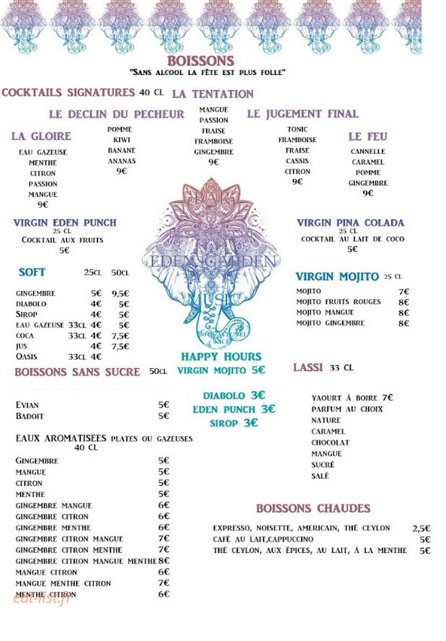 Eden Garden — carte page 3