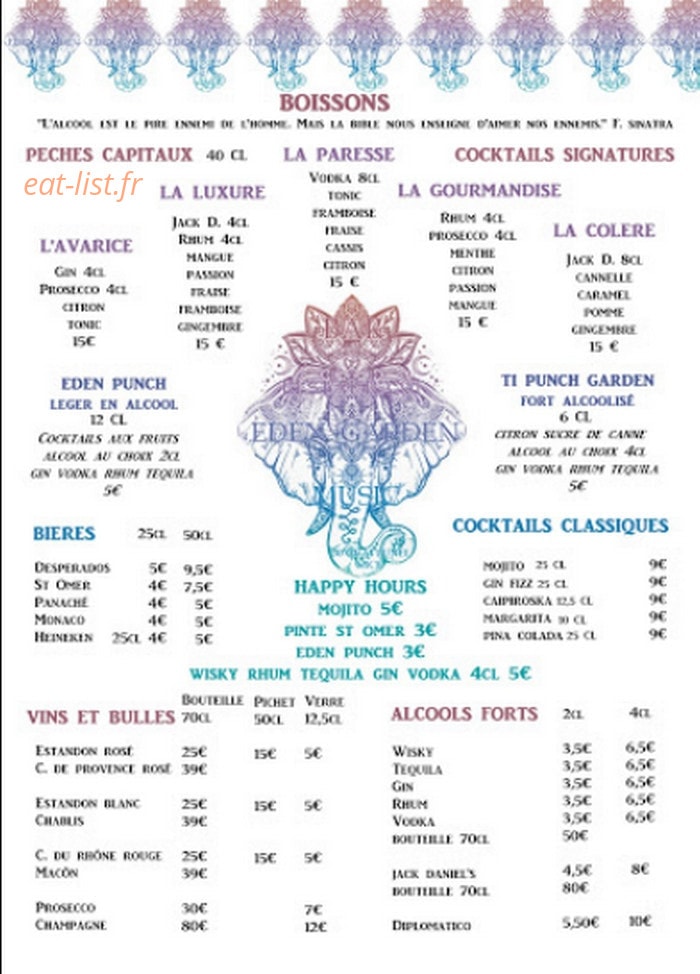 Eden Garden — carte page 4