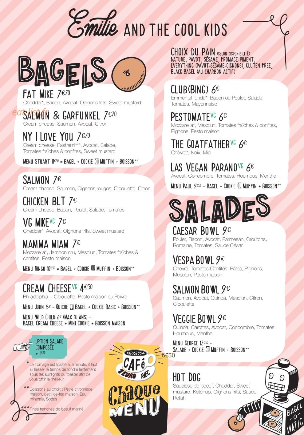 Emilie's — carte page 2