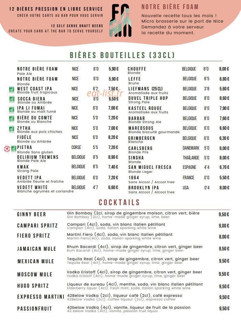 Foam — carte page 3