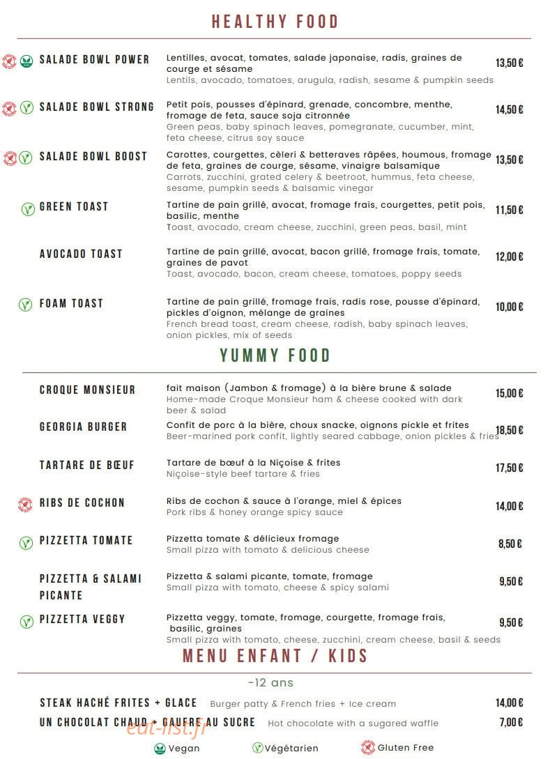 Foam — carte page 1