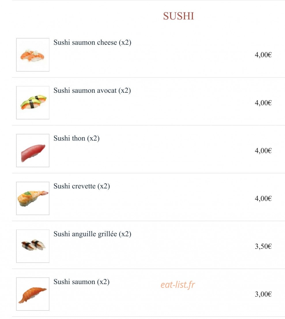 Fun Sushi — carte page 5