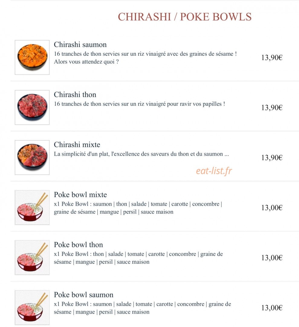 Fun Sushi — carte page 2
