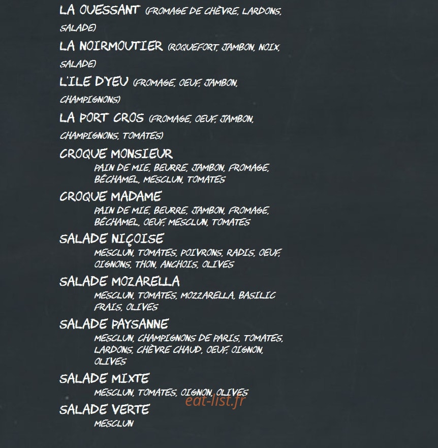 Granny's — carte page 3