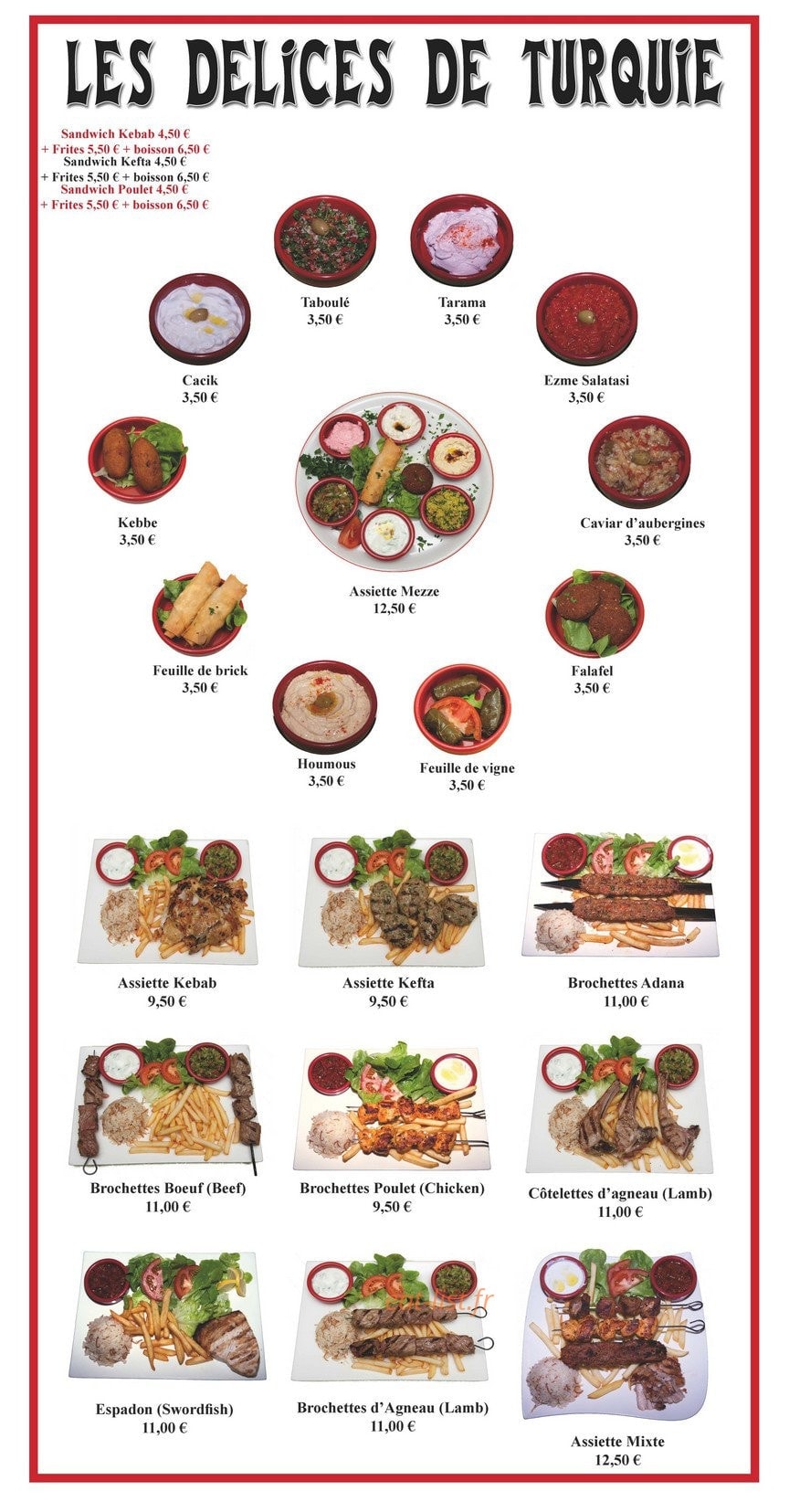 Grillades de l'avenue — carte page 1
