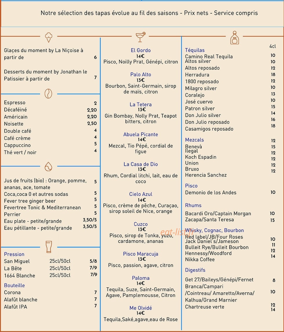 Hacienda - Bar y Cocina — carte page 2