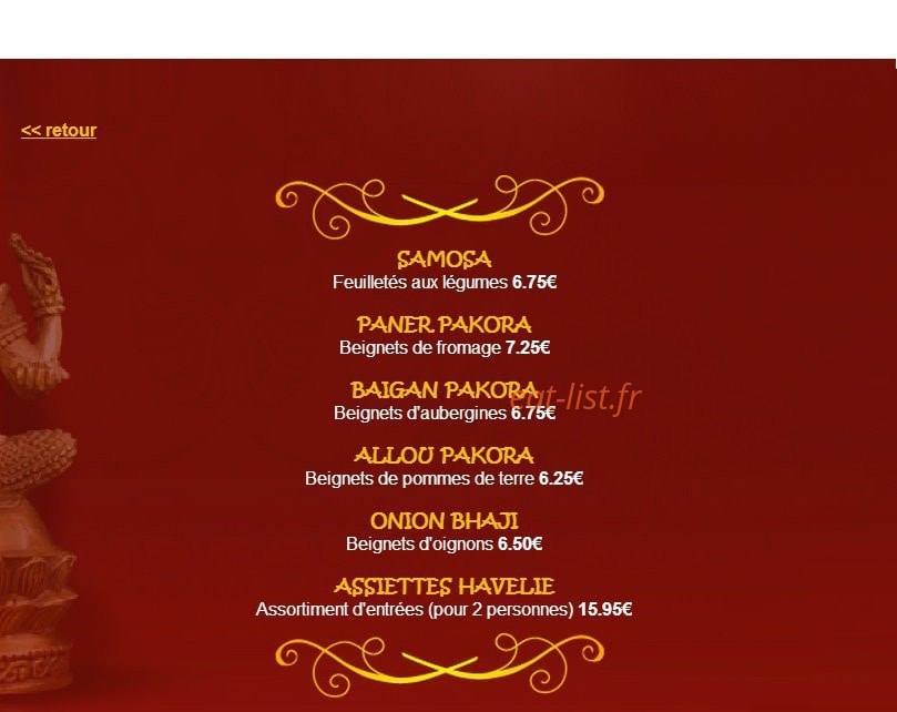 Havelie — carte page 2