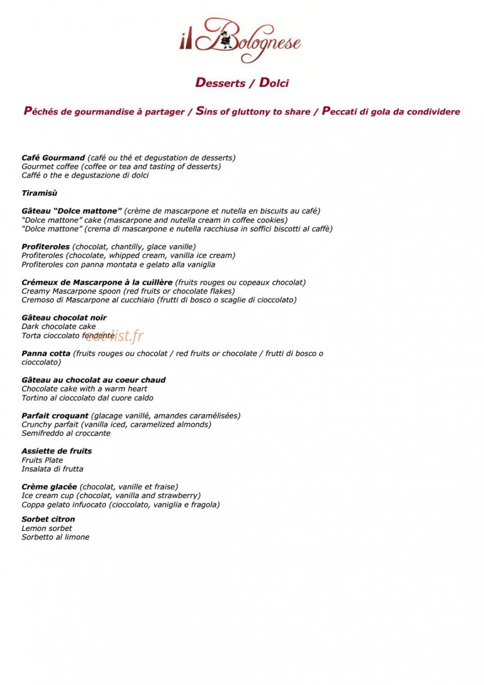 Il bolognese — carte page 10