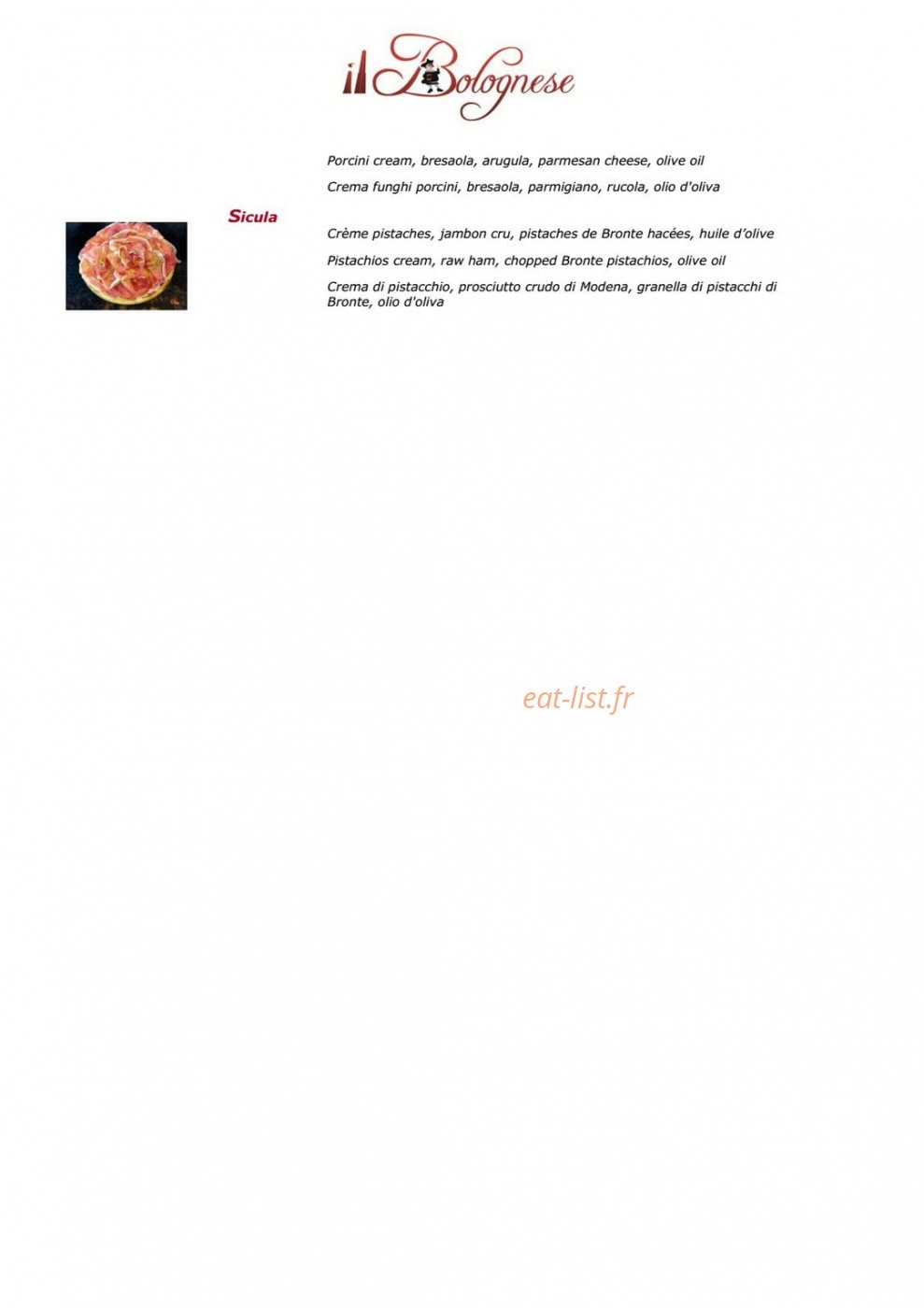 Il bolognese — carte page 9