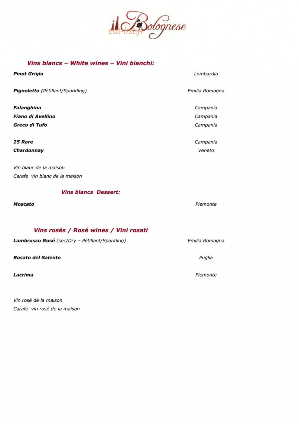 Il bolognese — carte page 14