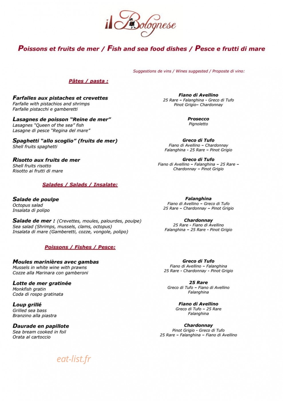 Il bolognese — carte page 7